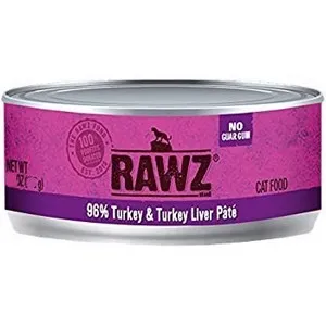 18/3oz Rawz 96% Turkey & Liver Cat Can - Health/First Aid